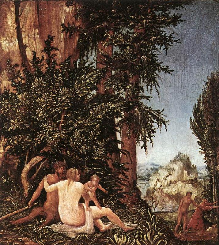 Landscape with Satyr Family, ALTDORFER, Albrecht